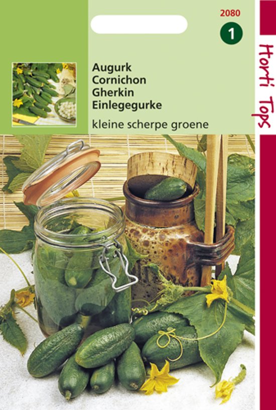 Augurk kleine groene scherpe (Cucumis) 100 zaden HT